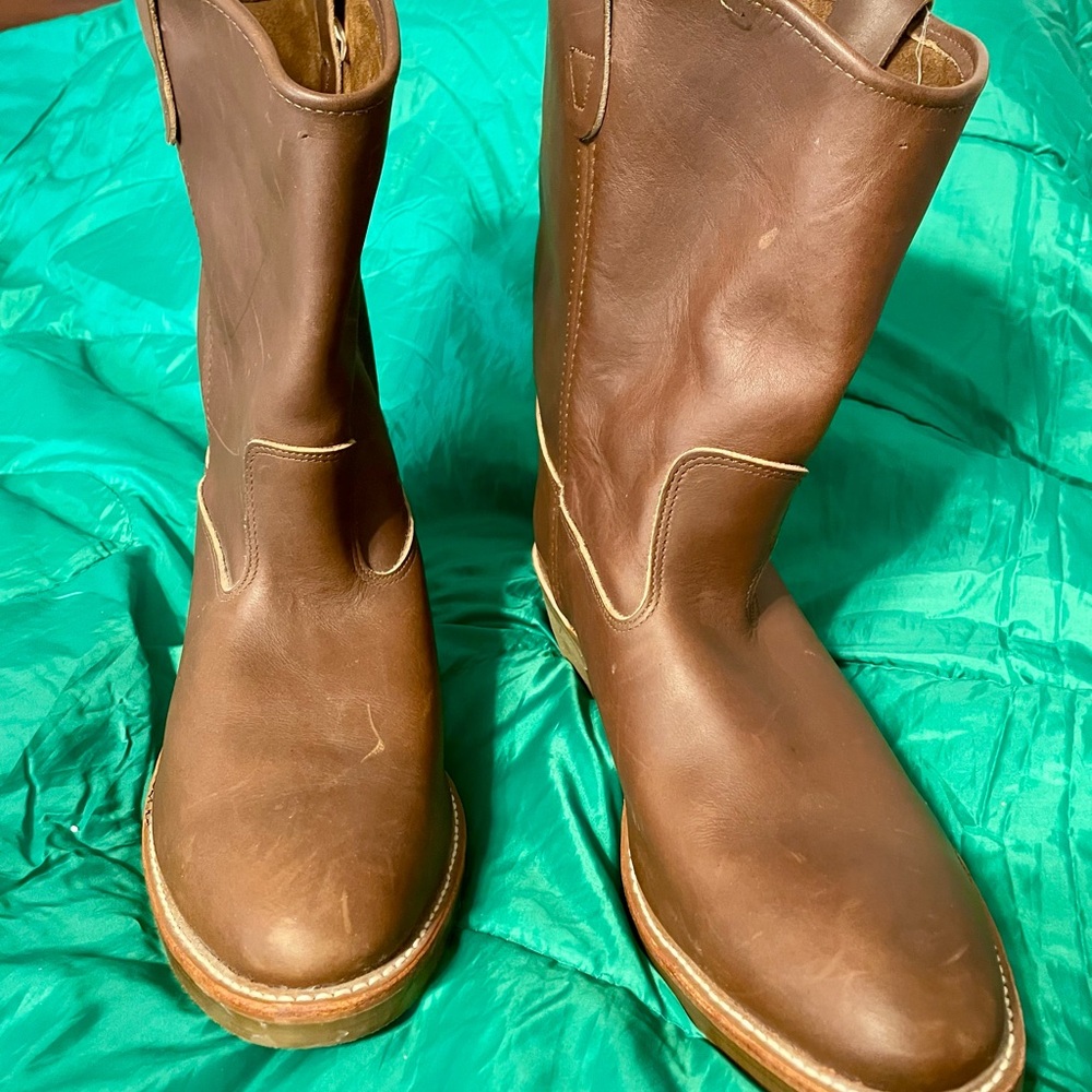 Double H Chestnut Leather Boots